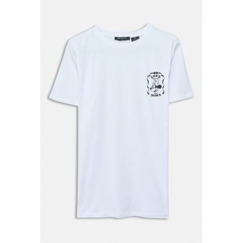Tricou cu decolteu la baza gatului - din bumbac