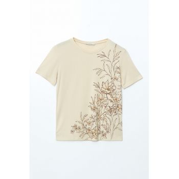 Tricou cu imprimeu floral