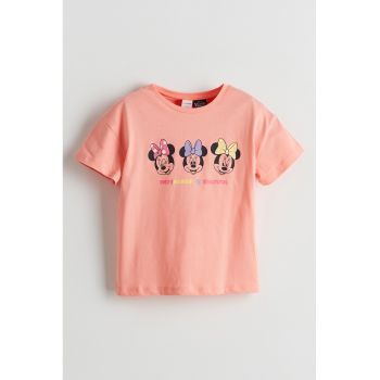Tricou din bumbac cu imprimeu Minie Mouse