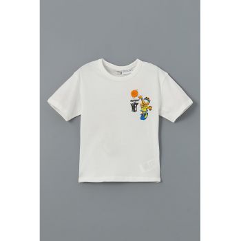 Tricou din bumbac cu model Garfield