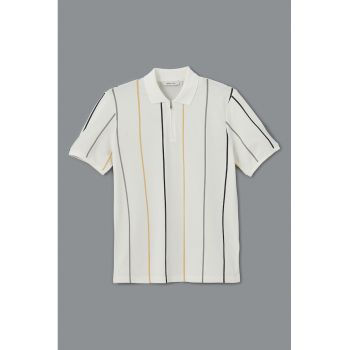 Tricou polo cu dungi Vision