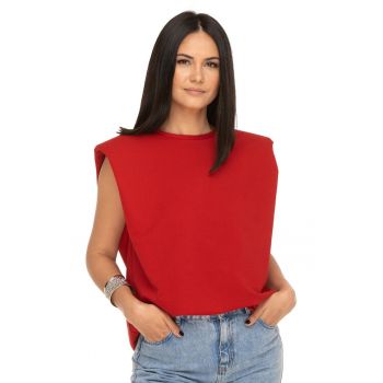 Tricou rosu supradimensionat