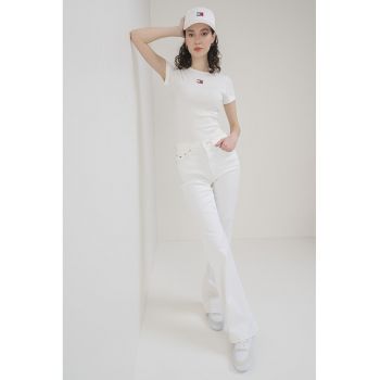 Tricou slim fit striat