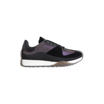 Pantofi sport cu garnituri din piele intoarsa