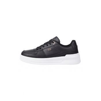 Pantofi sport din piele cu detalii logo