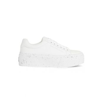 Pantofi sport  pentru Femei - bold vulc flatf low laceup wn - YW0YW01229-0K8 - Alb