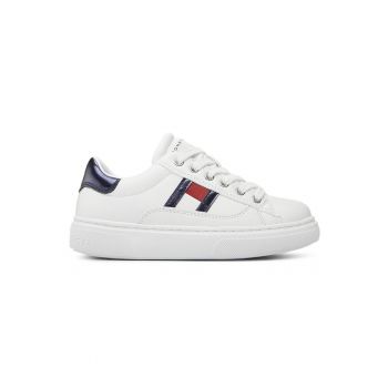 Pantofi sport  pentru Fete - flag low cut lace-up sneaker - T3A9-32966-1355A473 - Alb