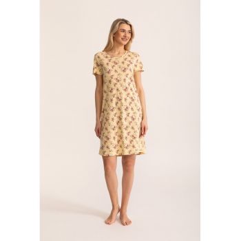 Camasa de noapte cu model floral Daiana