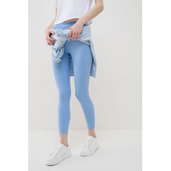 Colanti crop cu banda logo in talie