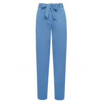 Pantaloni drepti - Albastru prafuit