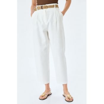 Pantaloni drepti cu buzunare laterale