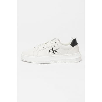 Pantofi sport din piele cu logo