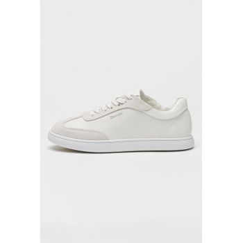 Pantofi sport din piele si garnituri din piele intoarsa