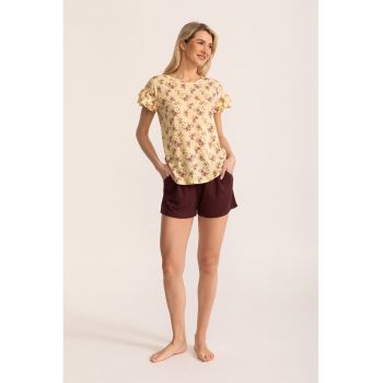 Pijama scurta cu buzunare Daiana