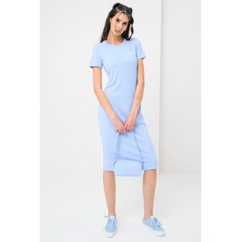 Rochie midi cu maneci scurte