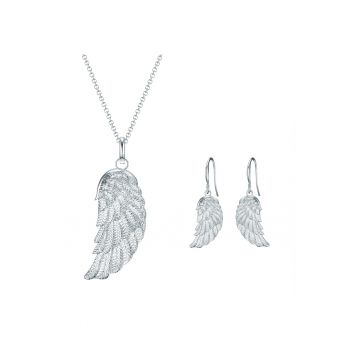 Set de colier si cercei cu cristale