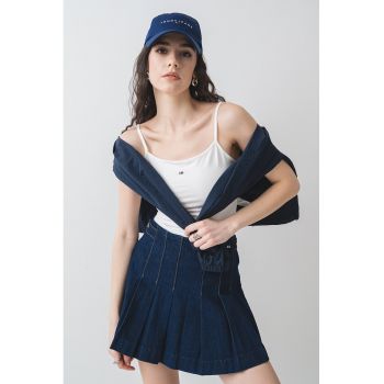 Top slim fit cu bretele ajustabile