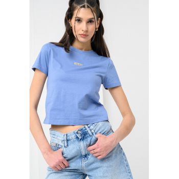 Tricou crop slim fit