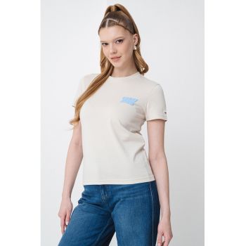 Tricou regular fit din bumbac Bubble