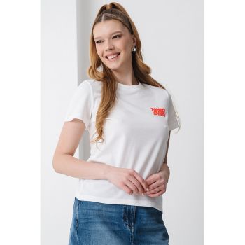 Tricou regular fit din bumbac Bubble