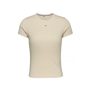 Tricou slim fit striat