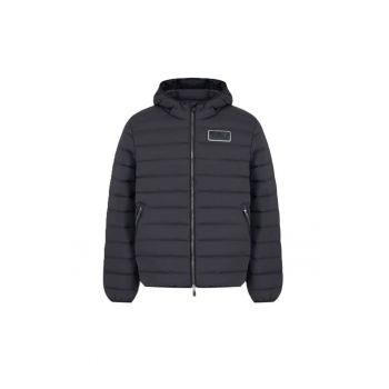 Geaca  pentru Barbati - m down medium hooded jacket - 6DPB16-PNHAZ-1200 - S INTL - Negru