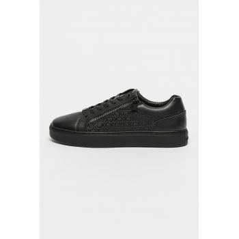 Pantofi sport cu model logo stantat