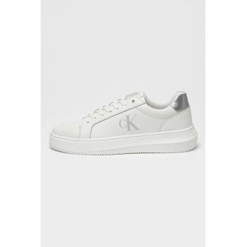 Pantofi sport de piele cu logo lateral