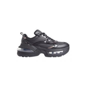 Pantofi sport demi-wegde de piele