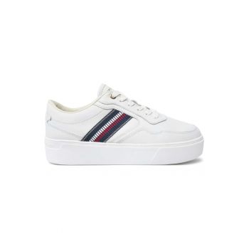 Pantofi sport  pentru Femei - stripes platform sneaker - FW0FW08348-YBL - Bej ieftini de firma originali