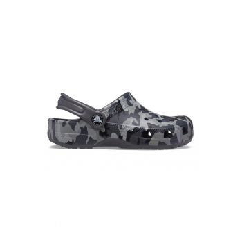 Saboti slingback cu imprimeu camuflaj