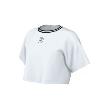 Tricou  pentru Femei - w nk df hertage ss crop tee - HJ3640-100 - Alb