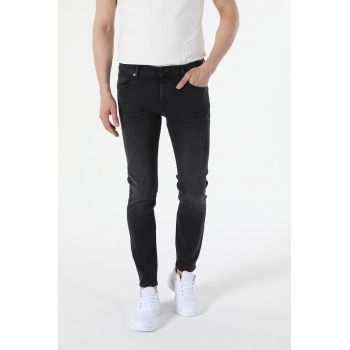 Blugi skinny cu talie joasa
