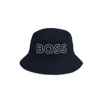 Palarie bucket reversibila cu imprimeu logo