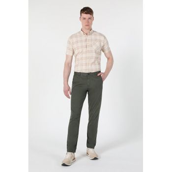 Pantaloni De Barbati Verde Slim Fit Pantaloni De Barbati Verde Slim Fit
