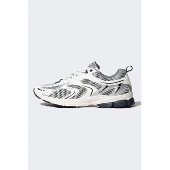 Pantofi sport cu aspect colorblock