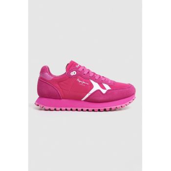 Pantofi sport cu insertii de piele intoarsa