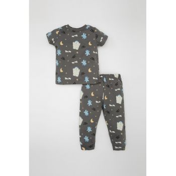 Pijama de bumbac cu model