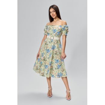 Rochie casual din bumbac cu imprimeu Sunny Floral