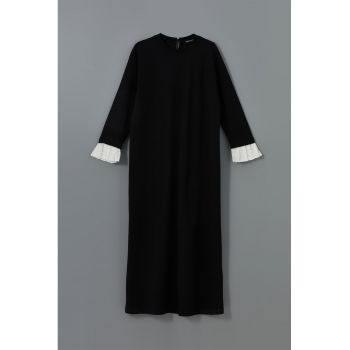Rochie din amestec de bumbac cu croiala dreapta