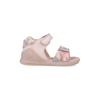 Sandale din piele cu inchidere velcro