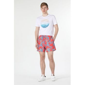 Short De Plaja De Barbati Coral Regular Fit