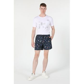 Short De Plaja DeBarbati Albastru Marin Regular Fit