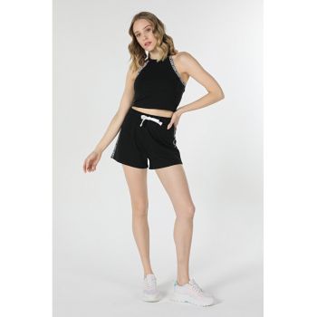 Short / Pantaloni Scurti De Dama Negru Slim Fit