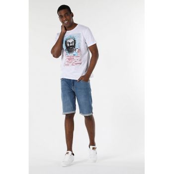 Tricou Cu Maneca Scurta De Barbati Alb Regular Fit 64652
