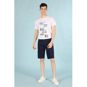 Tricou Cu Maneca Scurta De Barbati Alb Regular Fit palms