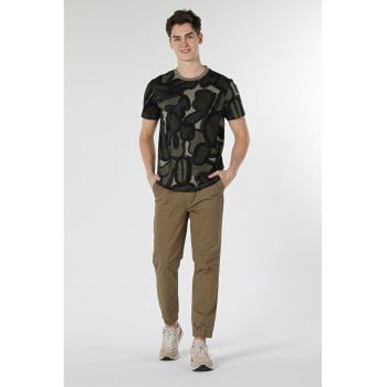 Tricou Cu Maneca Scurta De Barbati Kaki Regular Fit