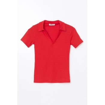 Tricou polo cambrat