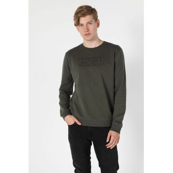 Bluza sport cu text brodat
