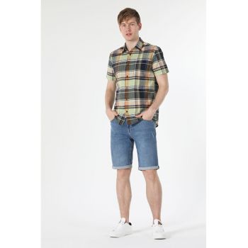 Camasa Cu Maneca Scurta De Barbati Multicolor Regular Fit1